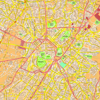 Athens map