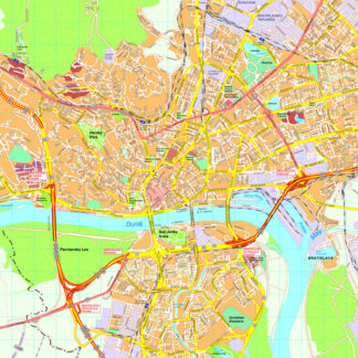 Bratislava map