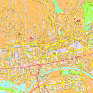 Zagreb map