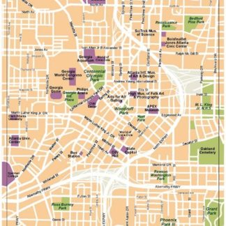 atlanta vector map