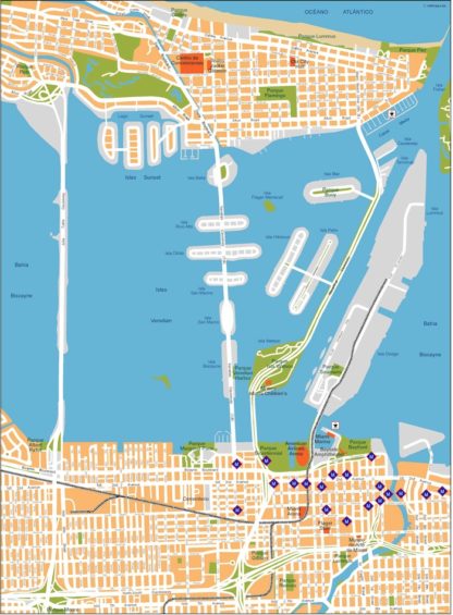 miami vector map