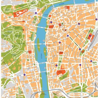 prague vector map