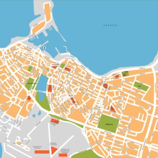 reykjavik vector map
