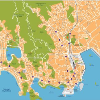 rio de janeiro vector map