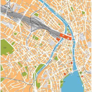 zurich vector map